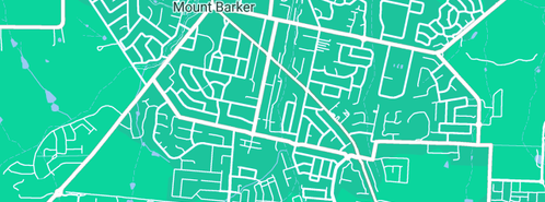 Map showing the location of Police Credit Union in Mount Barker, SA 5251