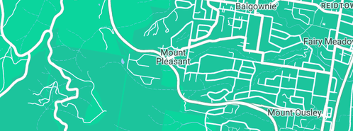 Map showing the location of T K G Events Management in Mount Pleasant, NSW 2519