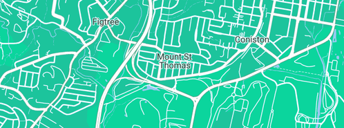 Map showing the location of Mount St Thomas Preschool in Mount Saint Thomas, NSW 2500