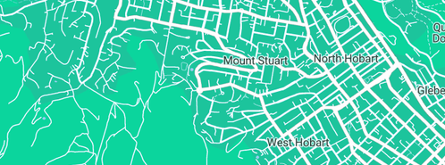 Map showing the location of Alinga Constructions Pty Ltd in Mount Stuart, TAS 7000