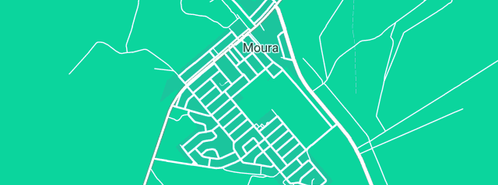 Map showing the location of Banana Shire Council Moura Library in Moura, QLD 4718