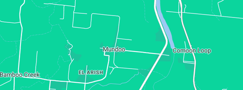 Map showing the location of Mundoo Primary School in Mundoo, QLD 4860