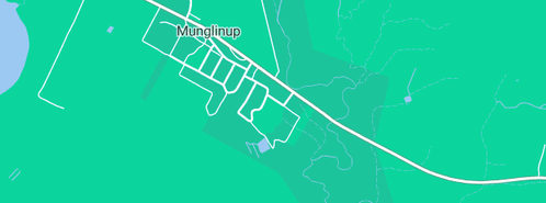 Map showing the location of Munglinup Beach Holiday Park in Munglinup, WA 6450