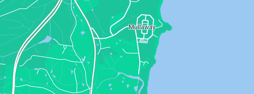 Map showing the location of BTC Restorations in Mullaway, NSW 2456