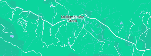 Map showing the location of Byron Sunset Charter Bus in Mullumbimby Creek, NSW 2482