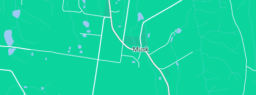 Map showing the location of Passing Clouds in Musk, VIC 3461