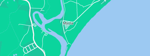 Map showing the location of Radicool Air Conditioning in Myola, NSW 2540