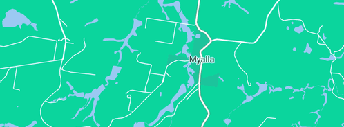 Map showing the location of James Watson in Myalla, TAS 7325