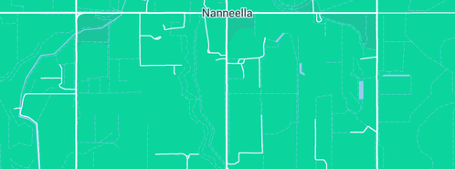 Map showing the location of De Merlo's Mini Dig in Nanneella, VIC 3561