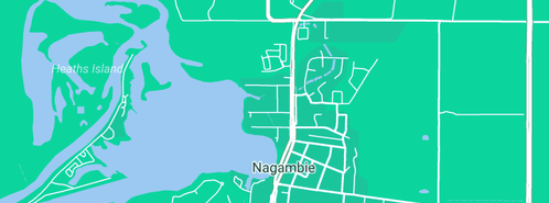 Map showing the location of Basinghall Farm in Nagambie, VIC 3608