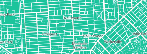 Map showing the location of Weeds Control & Management in Nailsworth, SA 5083