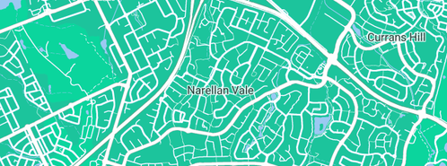 Map showing the location of Just In Signs in Narellan Vale, NSW 2567