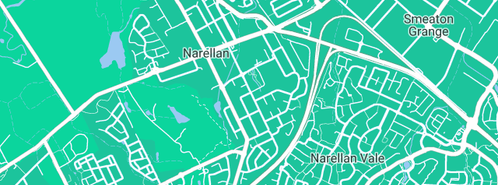 Map showing the location of BCD Security in Narellan, NSW 2567