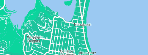 Map showing the location of Health and Wellness Narrabeen in Narrabeen, NSW 2101