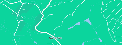 Map showing the location of Narracan Falls in Narracan, VIC 3824