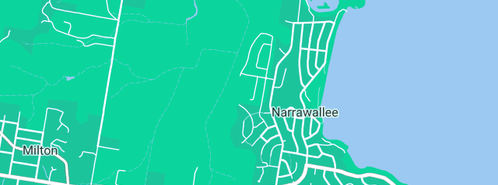 Map showing the location of Milton Ulladulla Fencing in Narrawallee, NSW 2539