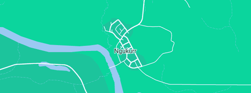 Map showing the location of Ngukurr Yugul Mangi Community Library in Ngukurr, NT 852