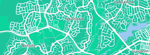 Map showing the location of A Plus Home Tuition in Ngunnawal, ACT 2913