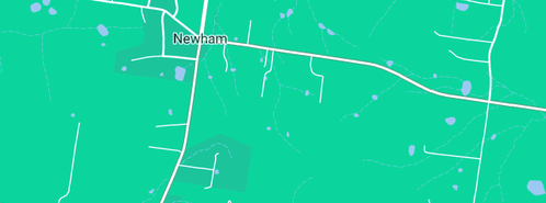 Map showing the location of Hanging Rock Winery in Newham, VIC 3442