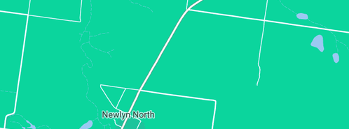 Map showing the location of Power Freight Solutions in Newlyn North, VIC 3364