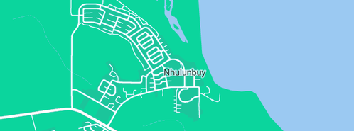 Map showing the location of Nhulunbuy Pre-School in Nhulunbuy, NT 880