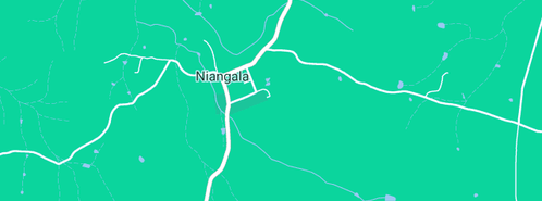 Map showing the location of Steel B L in Niangala, NSW 2354