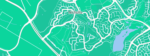 Map showing the location of Gold Creek Country Club in Nicholls, ACT 2913