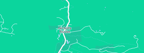 Map showing the location of Nicholls Rivulet Organic Farm in Nicholls Rivulet, TAS 7112