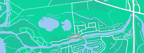 Map showing the location of Rod Waller in North Yunderup, WA 6208