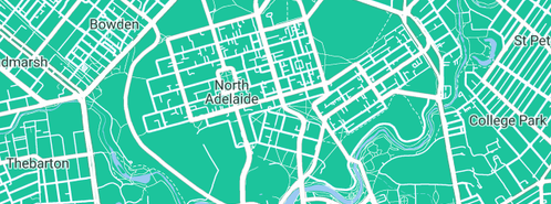Map showing the location of SA Paediatrics and Newborns in North Adelaide, SA 5006