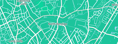 Map showing the location of Bendigo Solar Services in North Bendigo, VIC 3550