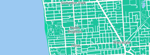 Map showing the location of North Brighton Cemetery in North Brighton, SA 5048