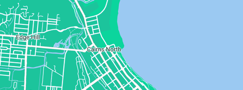 Map showing the location of Cairns Region Economic Development Corporation in North Cairns, QLD 4870