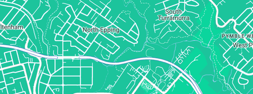 Map showing the location of Aurea Health - Bowen Therapy and Pilates in North Epping, NSW 2121
