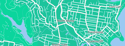 Map showing the location of Rent-A-Stitch Sewing Machine Hire in North Manly, NSW 2100