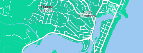 Map showing the location of Mark Lanning Landscapes in North Narrabeen, NSW 2101