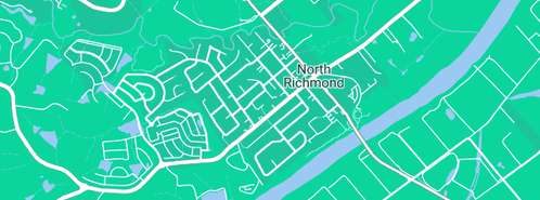 Map showing the location of Kathy McManus Real Estate in North Richmond, NSW 2754