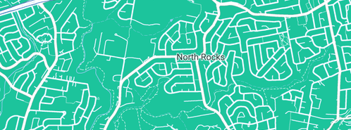 Map showing the location of Tandy in North Rocks, NSW 2151