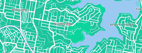 Map showing the location of Faze 4 Pty Ltd in Northbridge, NSW 2063