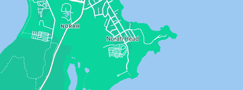 Map showing the location of Warren Jones in Norah Head, NSW 2263