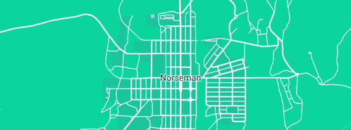 Map showing the location of Norseman Historic Museum in Norseman, WA 6443