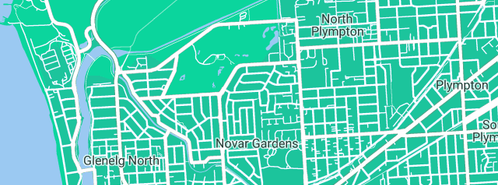 Map showing the location of Powerup Electrical Services in Novar Gardens, SA 5040