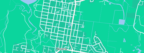 Map showing the location of Nowra Mobile Windscreens in Nowra East, NSW 2541