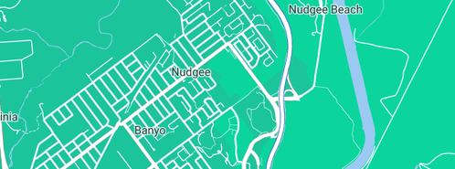 Map showing the location of Group 1 Minibus Service in Nudgee, QLD 4014