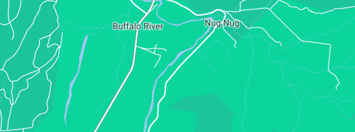 Map showing the location of Nug Nug Wah Homestead in Nug Nug, VIC 3737
