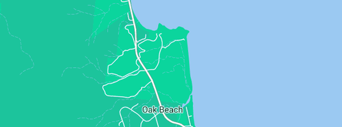 Map showing the location of Tropic Online in Oak Beach, QLD 4877