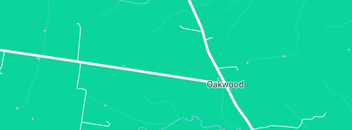 Map showing the location of Bannockburn Cemetery in Oakwood, NSW 2360