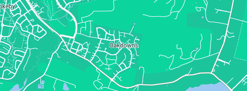 Map showing the location of Oakdowns Early Learning Centre in Oakdowns, TAS 7019