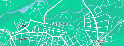 Map showing the location of Diesel Power (Canberra) Pty Ltd in Oaks Estate, ACT 2620