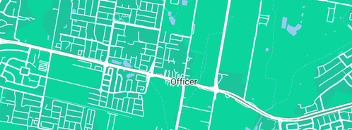 Map showing the location of Officer Grain Store in Officer, VIC 3809